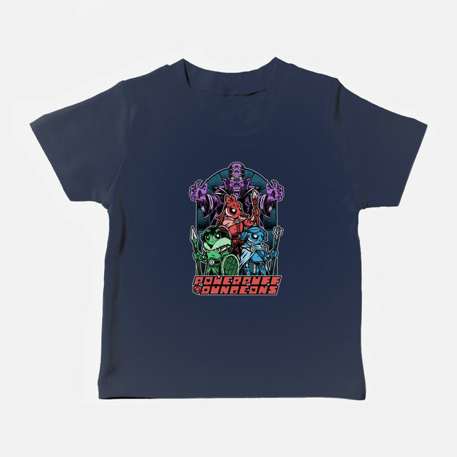 Power Girls Dungeons-Baby-Basic-Tee-Studio Mootant