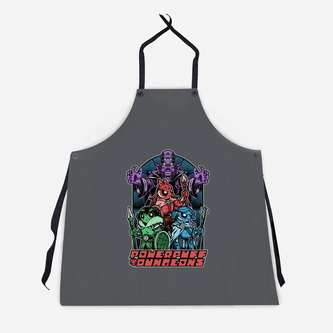 Power Girls Dungeons-Unisex-Kitchen-Apron-Studio Mootant