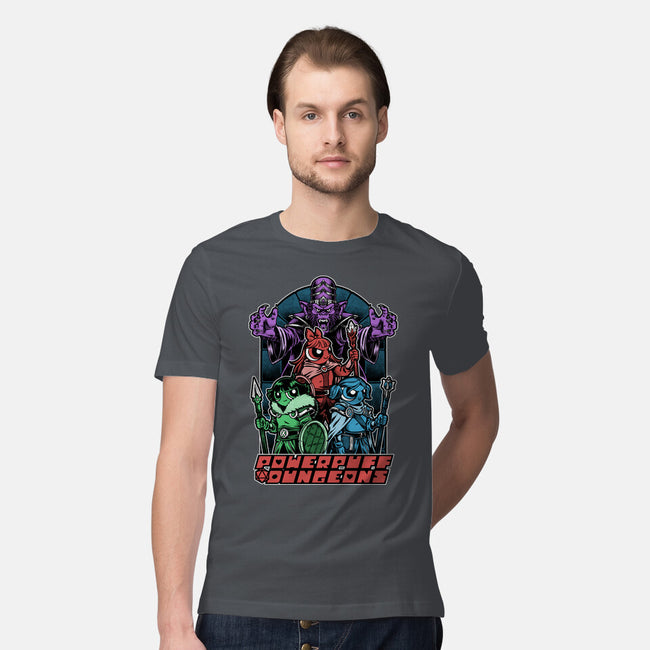 Power Girls Dungeons-Mens-Premium-Tee-Studio Mootant