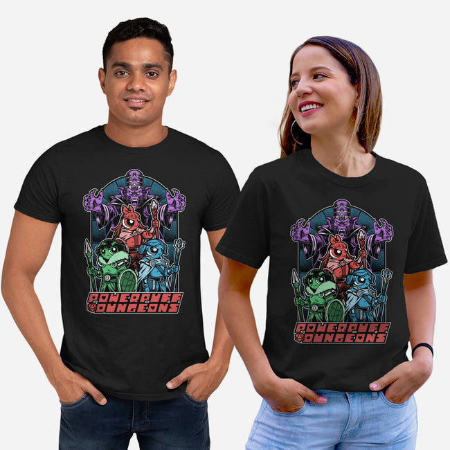 Power Girls Dungeons-Unisex-Basic-Tee-Studio Mootant