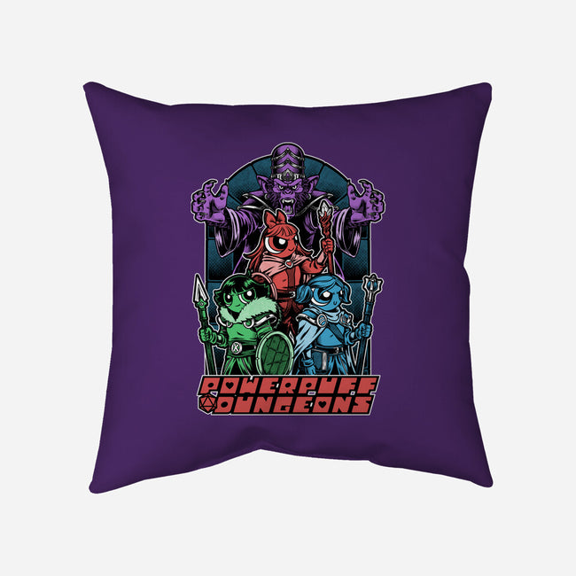 Power Girls Dungeons-None-Non-Removable Cover w Insert-Throw Pillow-Studio Mootant