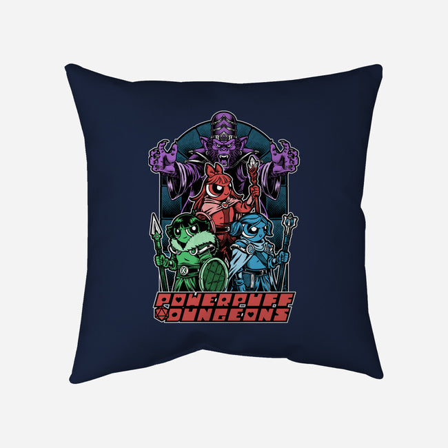 Power Girls Dungeons-None-Removable Cover w Insert-Throw Pillow-Studio Mootant