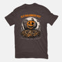 Halloween Approaches-Womens-Basic-Tee-Studio Mootant