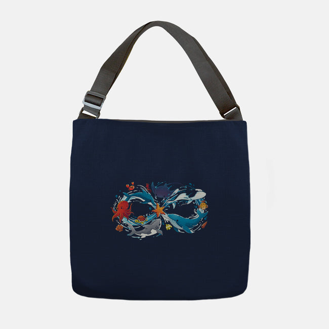 Infinity Sea-None-Adjustable Tote-Bag-Vallina84