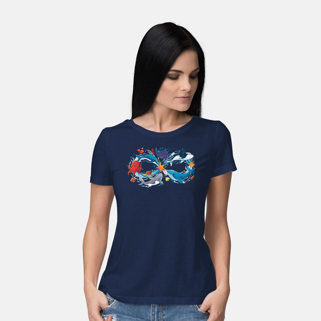 Infinity Sea-Womens-Basic-Tee-Vallina84