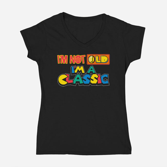 I'm A Classic-Womens-V-Neck-Tee-krisren28