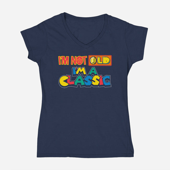 I'm A Classic-Womens-V-Neck-Tee-krisren28