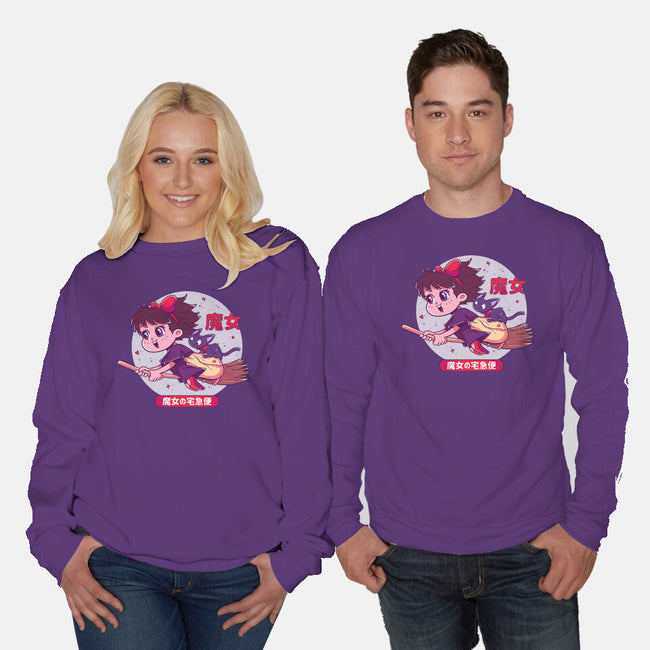 Kiki's Adventure-Unisex-Crew Neck-Sweatshirt-Ca Mask