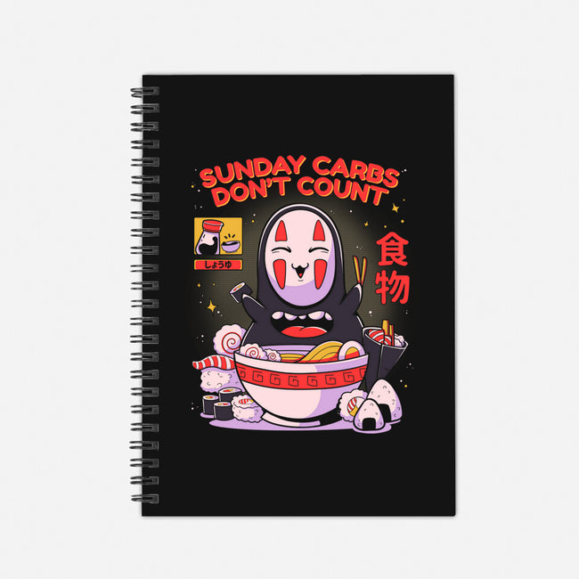 Sunday Carbs Don't Count-None-Dot Grid-Notebook-Ca Mask