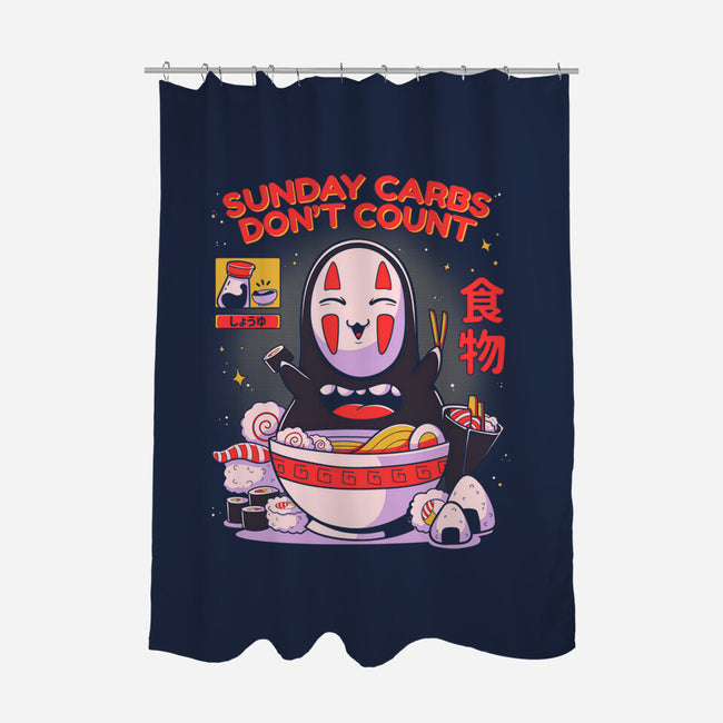 Sunday Carbs Don't Count-None-Polyester-Shower Curtain-Ca Mask