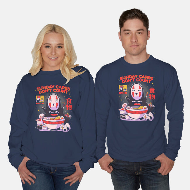 Sunday Carbs Don't Count-Unisex-Crew Neck-Sweatshirt-Ca Mask