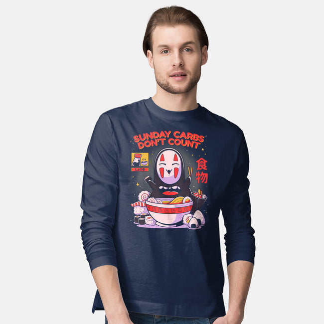 Sunday Carbs Don't Count-Mens-Long Sleeved-Tee-Ca Mask