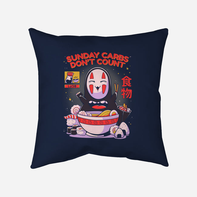 Sunday Carbs Don't Count-None-Non-Removable Cover w Insert-Throw Pillow-Ca Mask