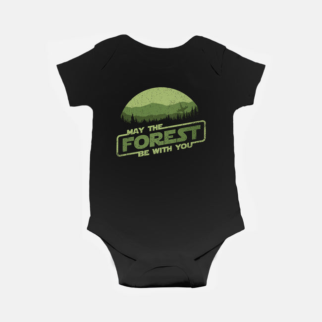 May The Forest Be With You-Baby-Basic-Onesie-kg07