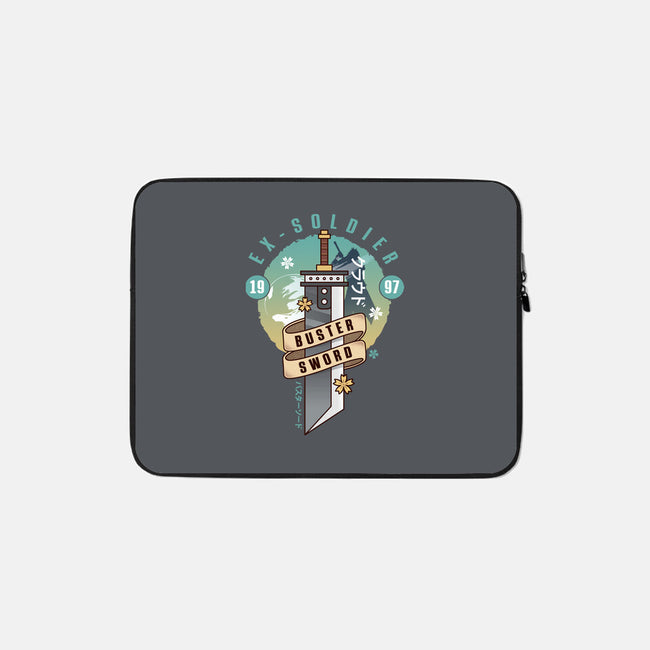 Cloud Buster Sword Emblem-None-Zippered-Laptop Sleeve-LAGELANTEE