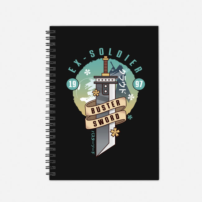 Cloud Buster Sword Emblem-None-Dot Grid-Notebook-LAGELANTEE