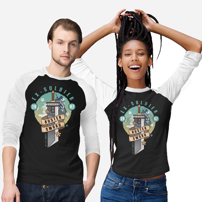 Cloud Buster Sword Emblem-Unisex-Baseball-Tee-LAGELANTEE