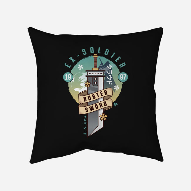 Cloud Buster Sword Emblem-None-Removable Cover-Throw Pillow-LAGELANTEE