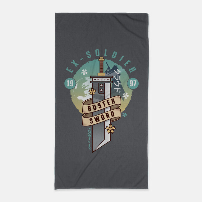 Cloud Buster Sword Emblem-None-Beach-Towel-LAGELANTEE