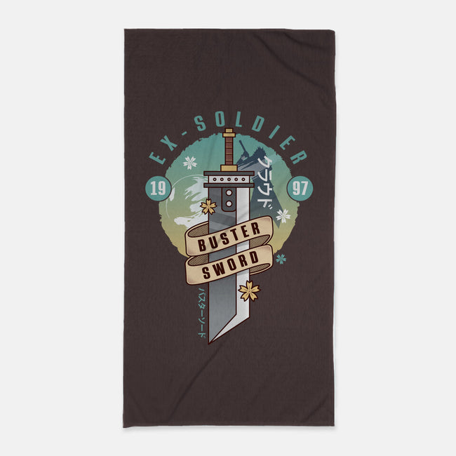 Cloud Buster Sword Emblem-None-Beach-Towel-LAGELANTEE