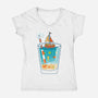 A Glass of Summer-Womens-V-Neck-Tee-erion_designs