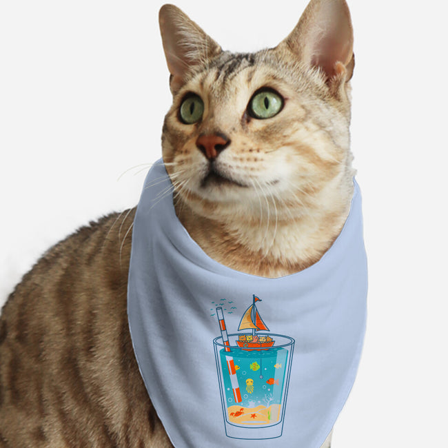 A Glass of Summer-Cat-Bandana-Pet Collar-erion_designs