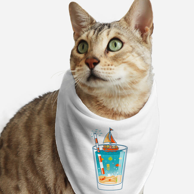 A Glass of Summer-Cat-Bandana-Pet Collar-erion_designs