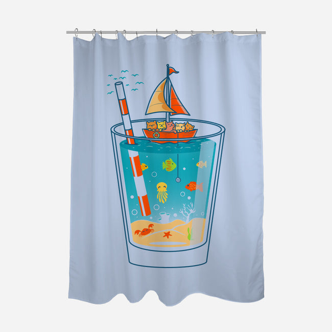 A Glass of Summer-None-Polyester-Shower Curtain-erion_designs
