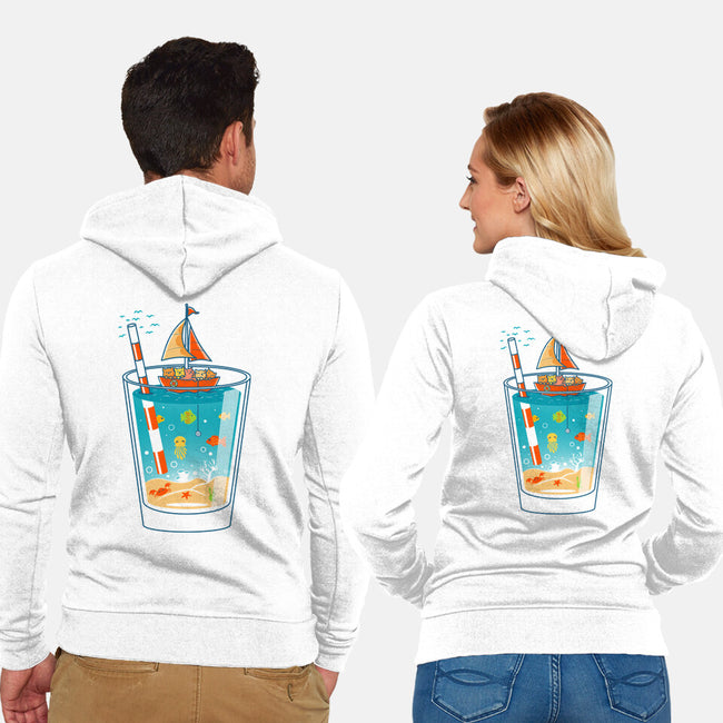 A Glass of Summer-Unisex-Zip-Up-Sweatshirt-erion_designs