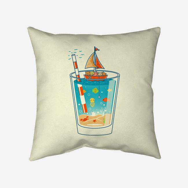 A Glass of Summer-None-Removable Cover-Throw Pillow-erion_designs