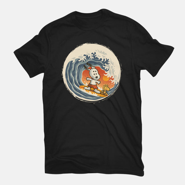 Surfing Beagle-Womens-Basic-Tee-erion_designs