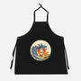 Surfing Beagle-Unisex-Kitchen-Apron-erion_designs