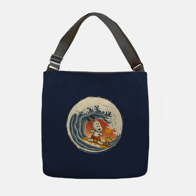 Surfing Beagle-None-Adjustable Tote-Bag-erion_designs