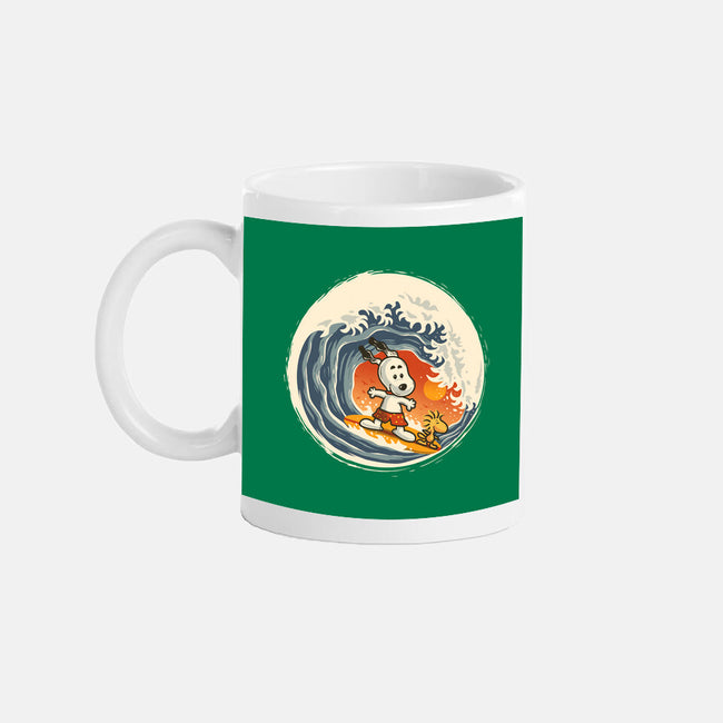 Surfing Beagle-None-Mug-Drinkware-erion_designs