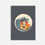 Surfing Beagle-None-Dot Grid-Notebook-erion_designs