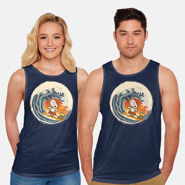 Surfing Beagle-Unisex-Basic-Tank-erion_designs