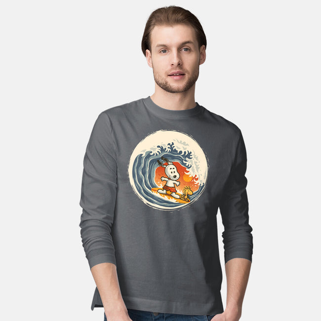 Surfing Beagle-Mens-Long Sleeved-Tee-erion_designs