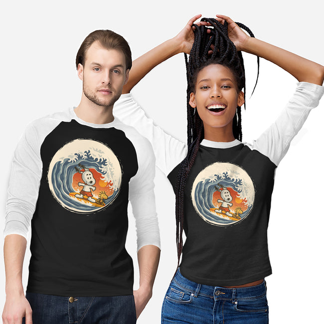 Surfing Beagle-Unisex-Baseball-Tee-erion_designs