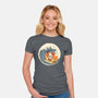 Surfing Beagle-Womens-Fitted-Tee-erion_designs