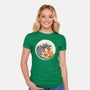 Surfing Beagle-Womens-Fitted-Tee-erion_designs