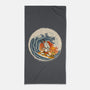 Surfing Beagle-None-Beach-Towel-erion_designs