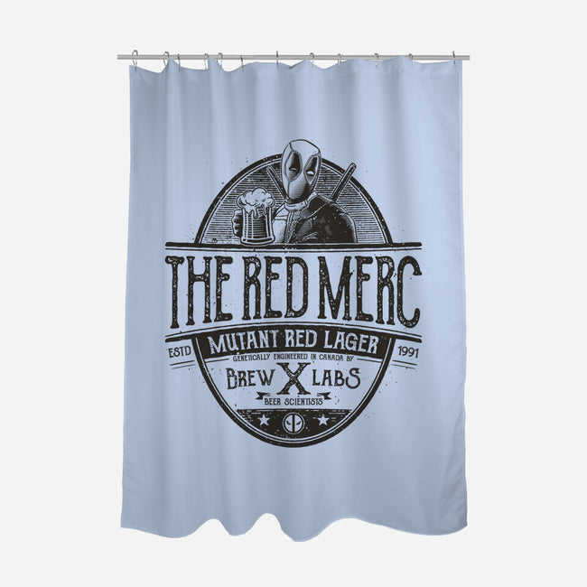 Mutant Red Lager-None-Polyester-Shower Curtain-teesgeex