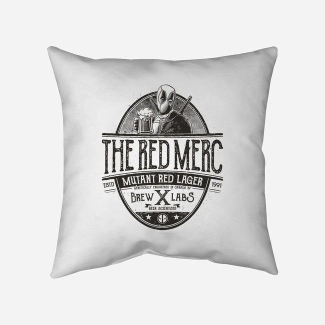 Mutant Red Lager-None-Non-Removable Cover w Insert-Throw Pillow-teesgeex