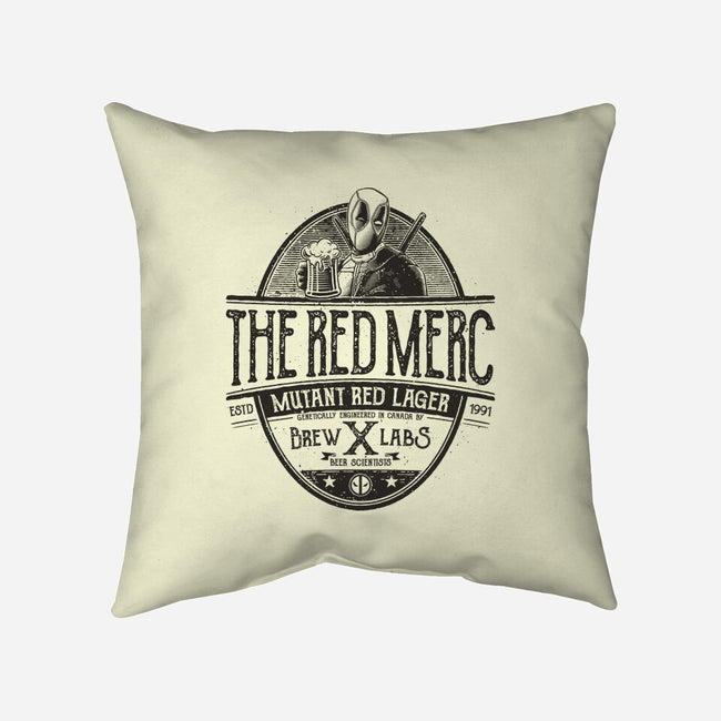 Mutant Red Lager-None-Removable Cover w Insert-Throw Pillow-teesgeex