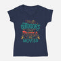 You Go Outdoors-Womens-V-Neck-Tee-teesgeex