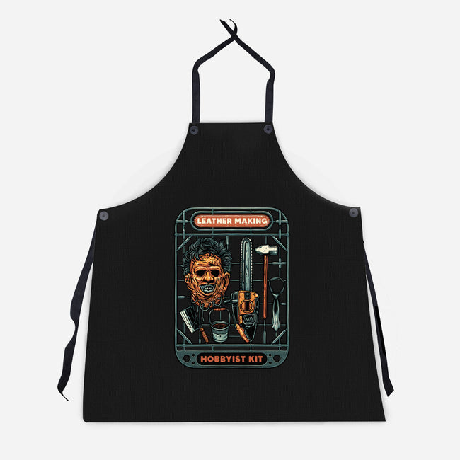 Leather Making Kit-Unisex-Kitchen-Apron-glitchygorilla