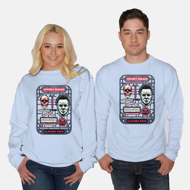 Slasher Kit-Unisex-Crew Neck-Sweatshirt-glitchygorilla