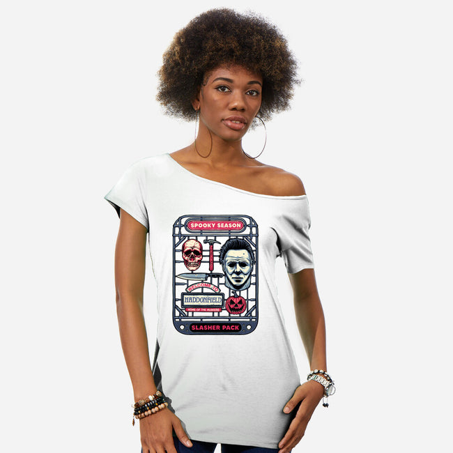 Slasher Kit-Womens-Off Shoulder-Tee-glitchygorilla