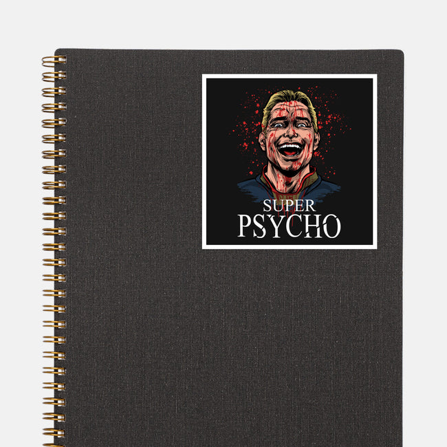 Super Psycho-None-Glossy-Sticker-zascanauta