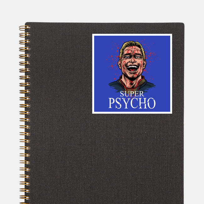 Super Psycho-None-Glossy-Sticker-zascanauta